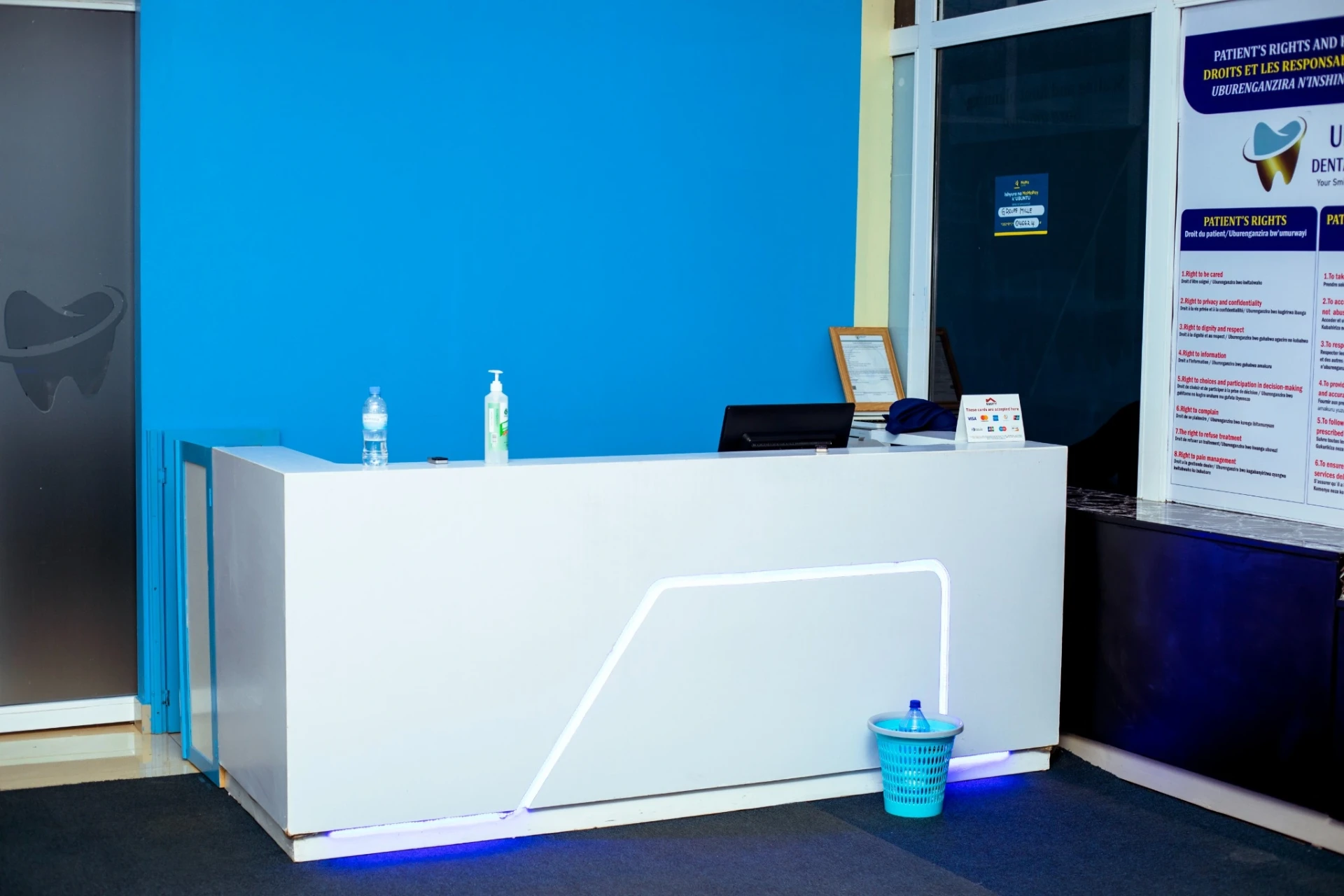 Urban Dental Clinic reception desk